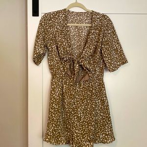 Tan speckled romper